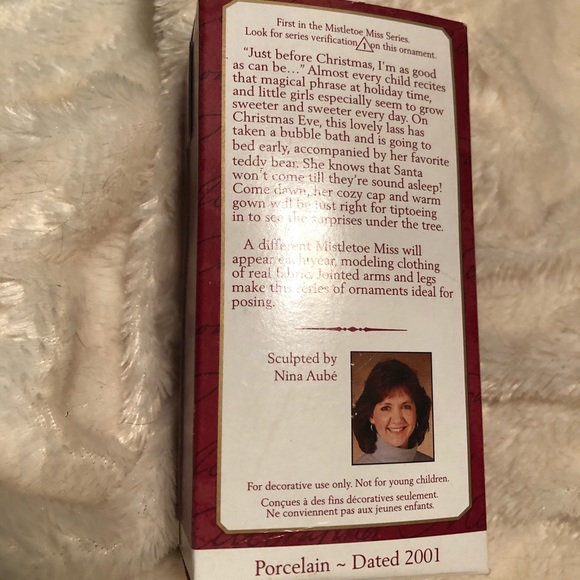 Vintage Porcelain Girl Hallmark Keepsake Ornament - Picture 3 of 7